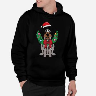 German Shorthaired Christmas Wreath Ornament Mom Dog Gift Hoodie | Seseable CA
