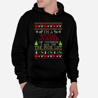 Gift For Social Worker Ugly Christmas Sweater Tshirt Hoodie - Seseable