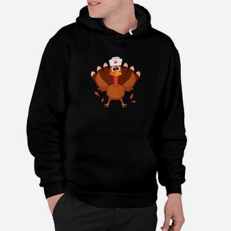 Gobble Gobble Turkey Joke Cute Thanksgiving Nurse Hoodie - Seseable