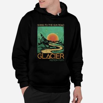 Going To The Sun Road Glacier National Park Retro Montana Hoodie - Seseable