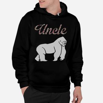 Gorilla Proud Uncle Floral T-shirt Hoodie - Seseable