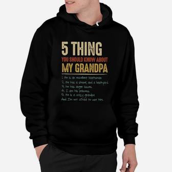Granddaughter I Am His Princess 5 Things You Should Know About My Grandpa Hoodie - Seseable
