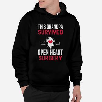 Grandpa Survived Open Heart Surgery Get Well Soon Hoodie - Seseable