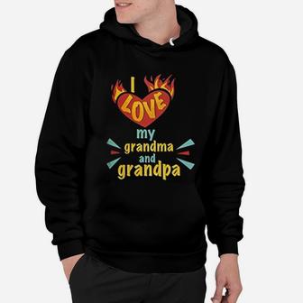 Grandparent I Love My Grandma And Grandpa Hoodie - Seseable