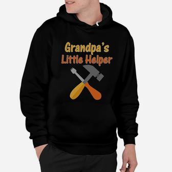 Grandpas Little Helper Grandpa Grandfather Hoodie - Seseable