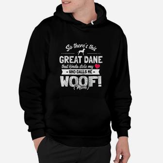 Great Dane Mom Dog Owner Gift Humor Hoodie - Seseable