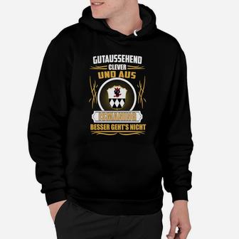 Gutaussehend Clever Hoodie aus [Stadt/Region], Schwarz mit Fußballmotiv - Seseable