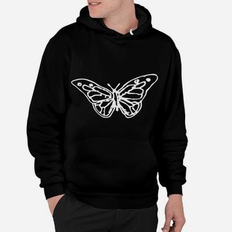 Halloween Butterfly Single Butterfly Hoodie - Seseable