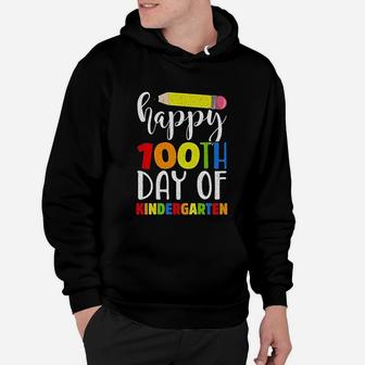 Happy 100th Day Of Kindergarten For Teacher Or Child Hoodie - Seseable