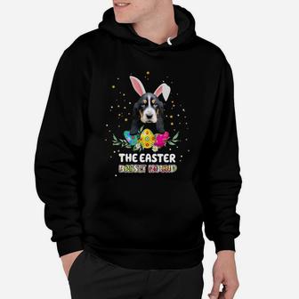 Happy Easter Cute Bunny Basset Hound Great Gift For Dog Lovers Hoodie - Seseable