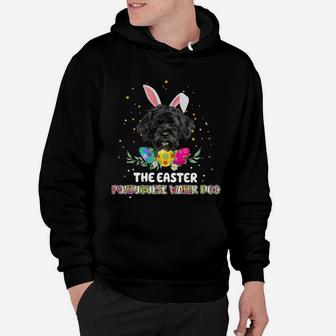 Happy Easter Cute Bunny Portuguese Water Dog Great Gift For Dog Lovers Hoodie - Seseable