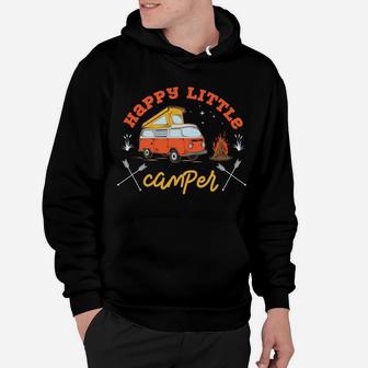 Happy Little Camper Van Life Camping Lovers Gift Hoodie - Seseable
