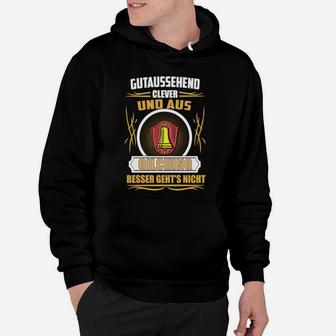 Herren Hoodie Gutaussehend, Clever, Lokalpatriot – Fun-Hoodie für [Stadt/Region] - Seseable