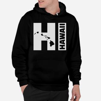 Hi Hawaii Islands T-shirt Hoodie - Seseable