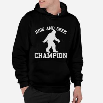 Hide And Seek Champion Funny Sasquatch Bigfoot Hoodie | Seseable CA