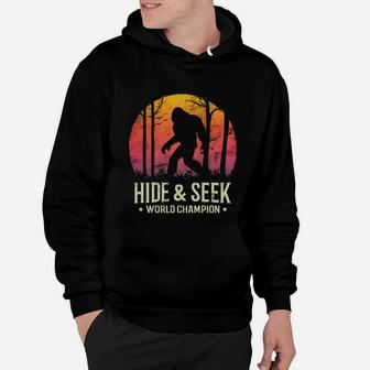 Hide And Seek World Champion Sunset Bigfoot Silhouettet Hoodie - Seseable