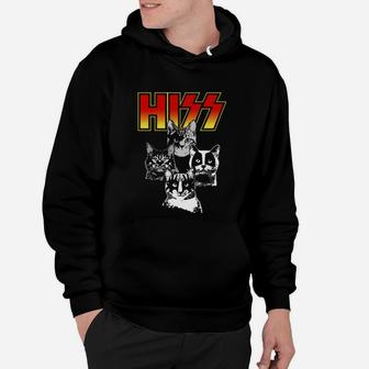 Hiss Cats Metal Cats Hoodie - Seseable