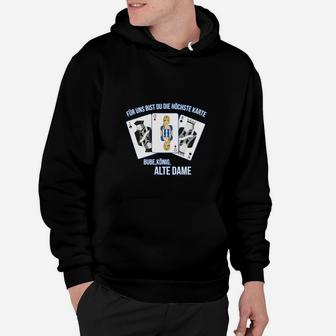 Höchste Karte Alte Dame Hoodie - Seseable