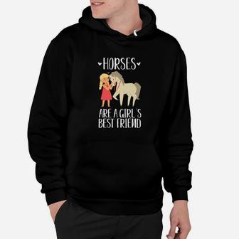Horses Are A Girls Best Friend Sweet Horse Lover Hoodie - Seseable