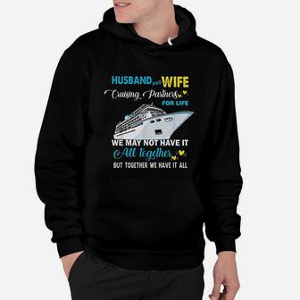 Husband And Wife Cruising Partners For Life Hoodie - Seseable