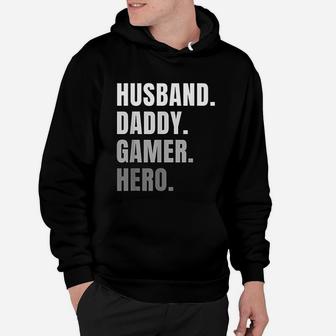 Husband Dad Father Gamer Gaming Hoodie - Seseable