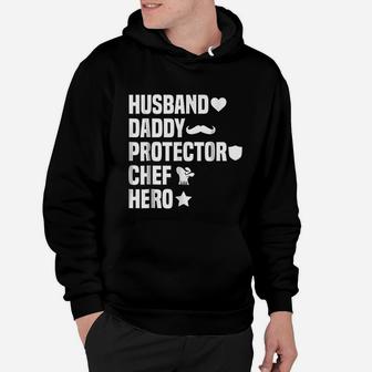 Husband Daddy Protector, dad birthday gifts Hoodie - Seseable