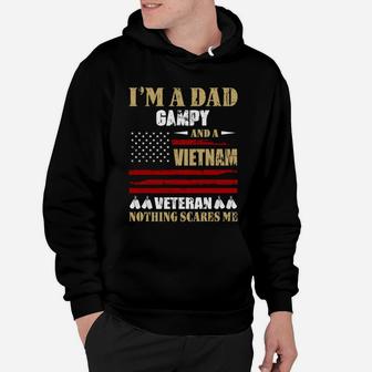 I Am A Dad Gampy And A Vietnam Veteran Nothing Scares Me Proud National Vietnam War Veterans Day Hoodie
