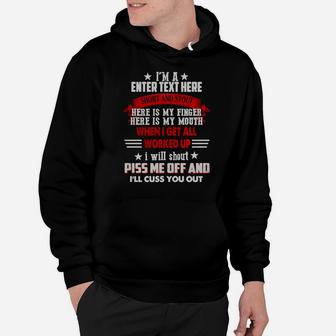 I Am A Personalized Custom Design Template Hoodie - Seseable