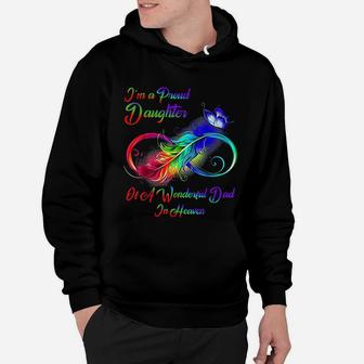 I Am A Proud Daughter Of A Wonderful Dad In Heaven Hoodie - Seseable