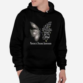 I Am The Storm Meniere's Disease Awareness Butterfly Hoodie - Seseable
