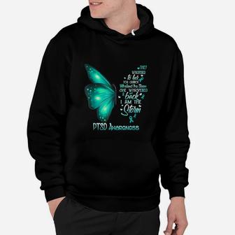 I Am The Storm Ptsd Awareness Butterfly Hoodie - Seseable