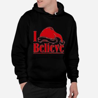 I Believe In Santa Claus Christmas Quote Hoodie - Seseable