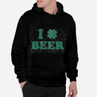 I Clover Beer Funny Shamrock St Saint Patricks Day Hoodie - Seseable