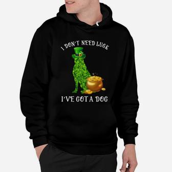I Do Not Need Luck I Have Got A Rottweiler Shamrock St Patricks Day Dog Lovers Hoodie - Seseable