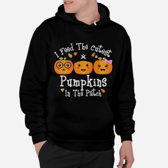 I Feed The Cutest Pumpkins In The Patch Halloween Hoodie - Seseable