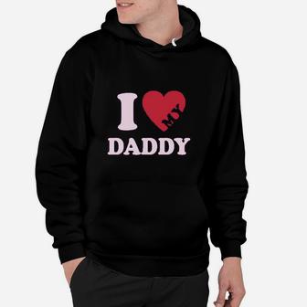 I Heart Love My Daddy Boy Girl Gift For Father Kids Hoodie - Seseable