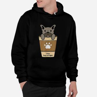 I Love Dogs And Coffee For Coffee Paw Dogs Hoodie - Seseable