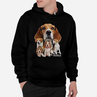 I Love My Beagle Dog Themed Funny Beagle Lover Hoodie - Seseable