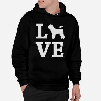 I Love My Portuguese Water Dog Funny Dog Owner Gif Hoodie - Seseable