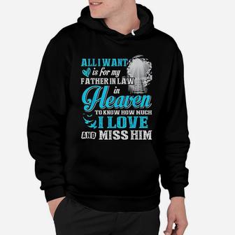 I Miss My Father In Law In Heaven Fathers Day Gifts Hoodie - Seseable