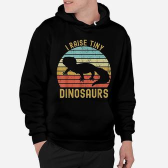 I Raise Tiny Dinosaurs Leopard Gecko Mom Dad Reptile Hoodie - Seseable
