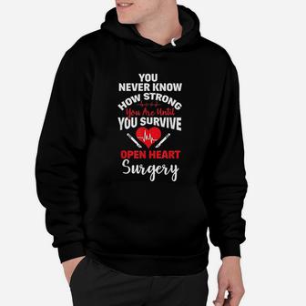 I Survived Open Heart Surgery Bypass Survivor Recovery Gift Hoodie - Seseable