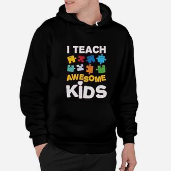 I Teach Awesome Kids Teachers Day Hoodie - Seseable