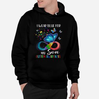 I Wear Blue For My Son Mom Dad Hoodie - Seseable