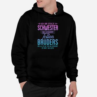 Ich Bin Stolze Schwester Hoodie - Seseable