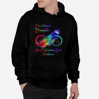 Im A Proud Daughter Of A Wonderful Dad In Heaven Gifts Hoodie - Seseable