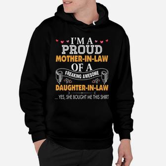 Im A Proud Mother In Law Freaking Awesome Daughter Hoodie - Seseable