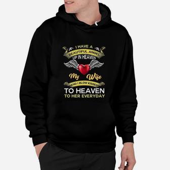 In Memorial Wife Every Day In Heaven For Husband Loss Wive Hoodie - Seseable