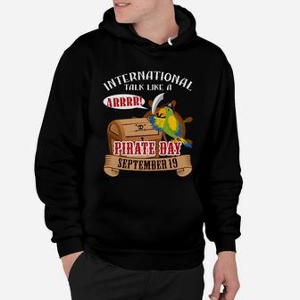 International Talk Like A Pirate Day Parrot Pirate Tee Shirt Hoodie - Seseable