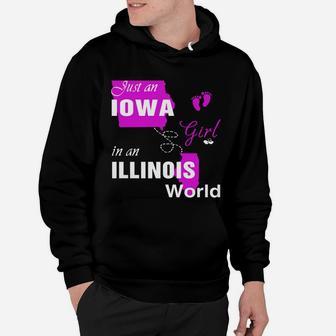 Iowa Girl In Illinois Shirts,iowa Girl Tshirt,illinois Girl T-shirt,illinois Girl Tshirt,iowa Girl In Illinois Shirts,illinois Girl Hoodie Hoodie - Seseable